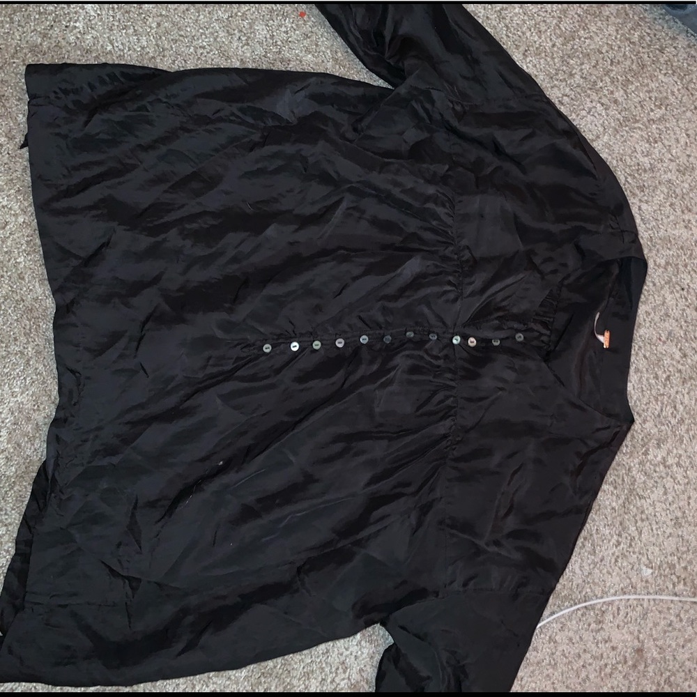 FREE PEOPLE flowy button shirt